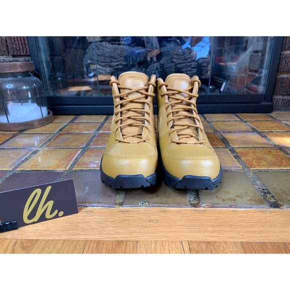 Youth 5y Nike Manoa LTR “Wheat” Leather Boots BQ5372-700 - Picture 3 of 7